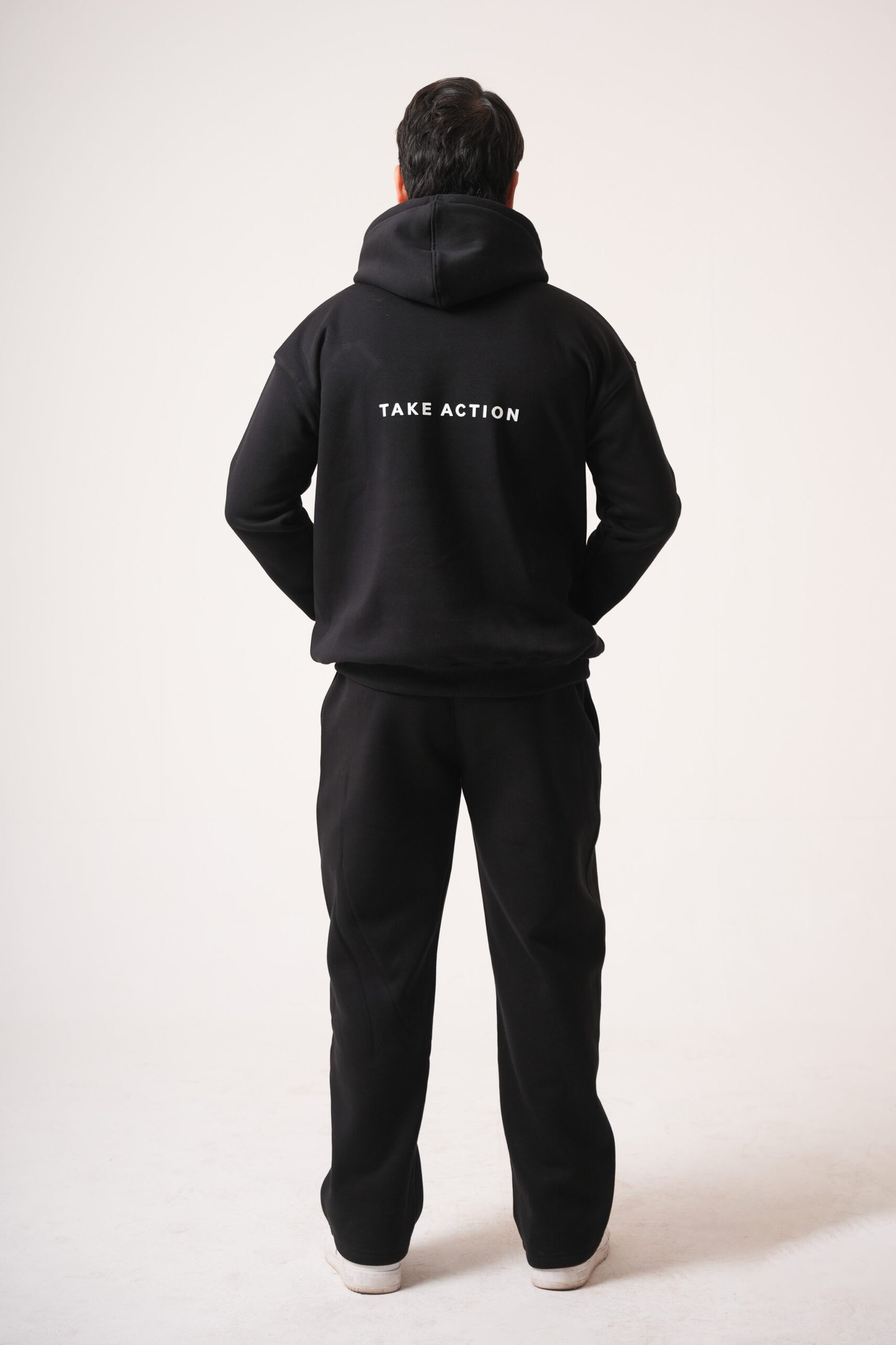 Null Void Black Premium Hoodie & Jogger Co-Ord Set for Men - Image 3